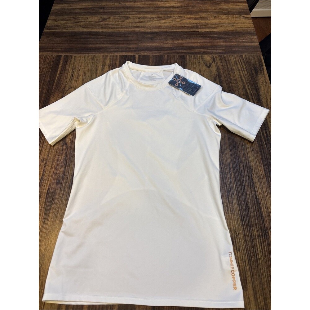 Tommie Copper Shoulder Support Shirt | Men's Short Sleeve Size Small White NWT